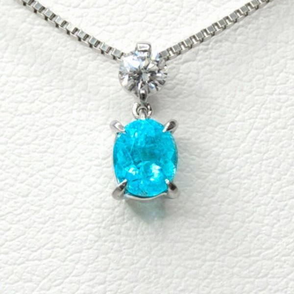 ブラジル産パライバトルマリンダイヤモンドネックレス PA 0.48ct ブラジル産パライバトルマリンダイヤモンドネックレス PA 0.48ct