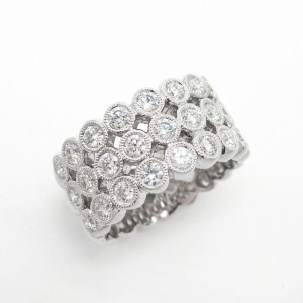 ベゼルセッティング ミルデザインダイヤモンドリング D 1.40ct ベゼルセッティング ミルデザインダイヤモンドリング D 1.40ct