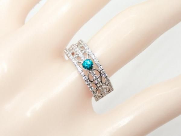 ブラジル産パライバトルマリン ダイヤモンドリング PA 0.12ct D ブラジル産パライバトルマリン ダイヤモンドリング PA 0.12ct D