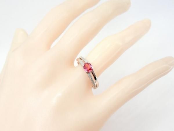 パパラチアサファイア ダイヤモンドリング PDS 0.624ct D 0.08ct パパラチアサファイア ダイヤモンドリング PDS 0.624ct D 0.08ct