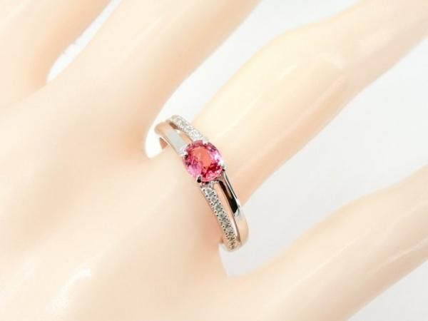 パパラチアサファイア ダイヤモンドリング PDS 0.624ct D 0.08ct パパラチアサファイア ダイヤモンドリング PDS 0.624ct D 0.08ct