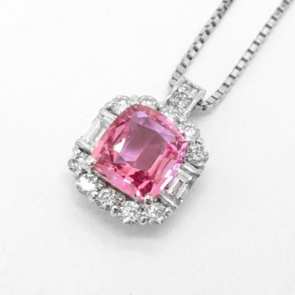 ѥѥե ɥͥå쥹 PDS 1.111ct D 0.32ct 45cm Pt950 DGL̽