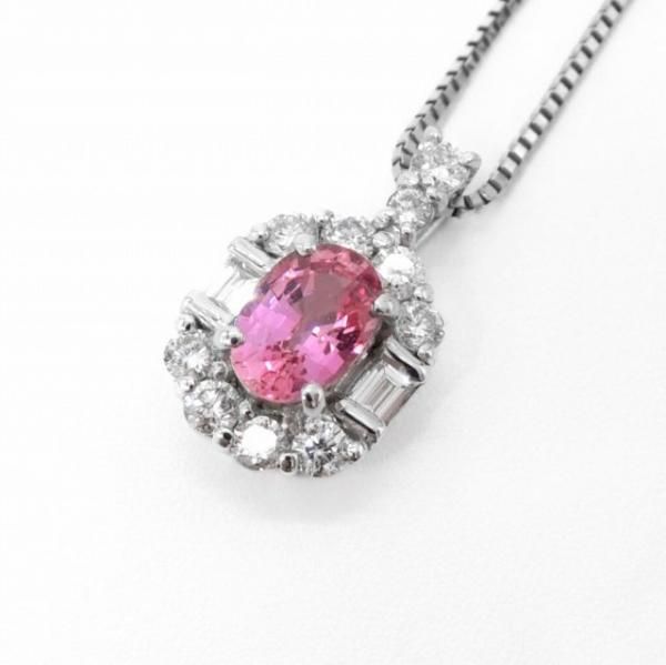 ѥѥե ɥͥå쥹 PDS 0.534ct D 0.32ct 45cm Pt950 DGL̽