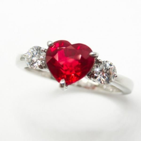 ߥޡԥ֥åɥ顼 ϡȥץӡ ɥ R 1.24ct D 0.127ct 0.135ct D-VS1-EX Pt950 GIA̽