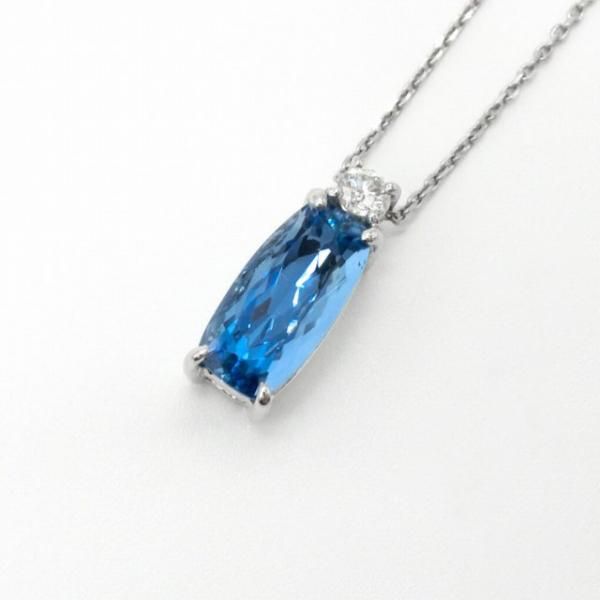 サンタマリアアクアマリン ダイヤモンドネックレス AQ 1.78ct D サンタマリアアクアマリン ダイヤモンドネックレス AQ 1.78ct D