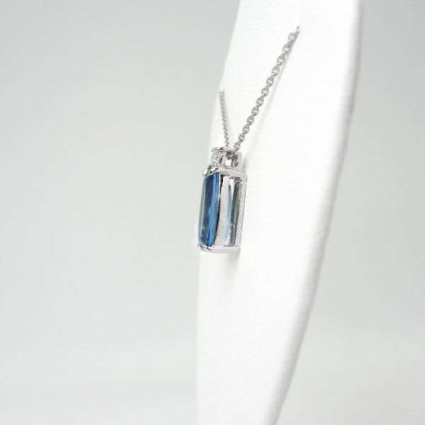 サンタマリアアクアマリン ダイヤモンドネックレス AQ 1.78ct D サンタマリアアクアマリン ダイヤモンドネックレス AQ 1.78ct D