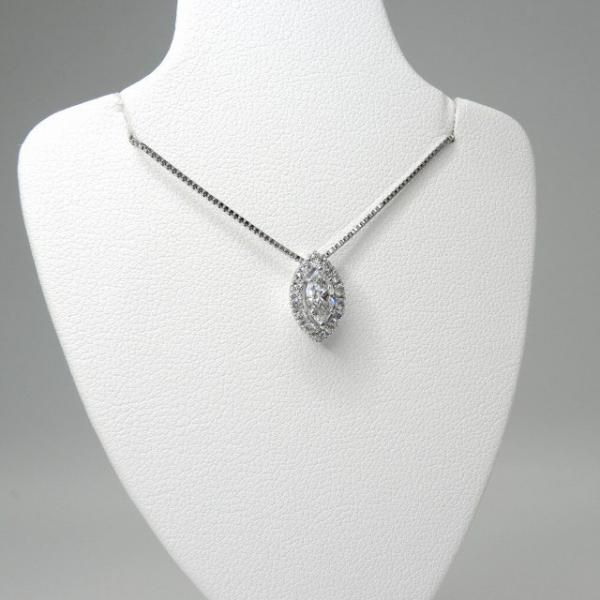 D-IF マーキスダイヤモンドネックレス D 0.30ct D 0.16ct 45cm D-IF マーキスダイヤモンドネックレス D 0.30ct D 0.16ct 45cm