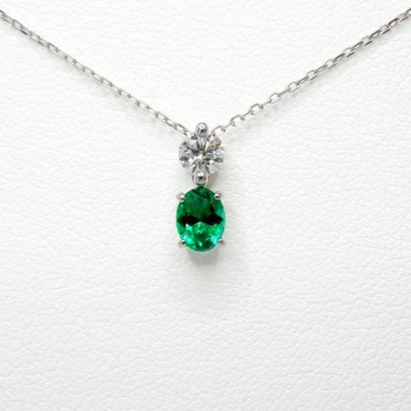コロンビア産エメラルド ダイヤモンドネックレス EM 0.33ct F-1 コロンビア産エメラルド ダイヤモンドネックレス EM 0.33ct F-1