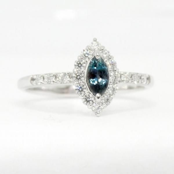 ロシア産アレキサンドライト ダイヤモンドリング AX 0.18ct 0.18