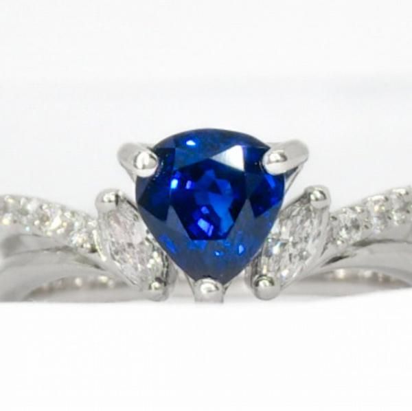 ロイヤルブルーカラーサファイア ダイヤモンドリング SA 1.03ct