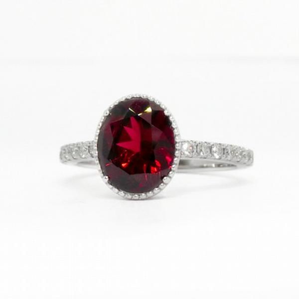 ガーネット ダイヤモンドリング GA 2.24ct D 0.20ct Pt950 日独 ガーネット ダイヤモンドリング GA 2.24ct D 0.20ct Pt950 日独