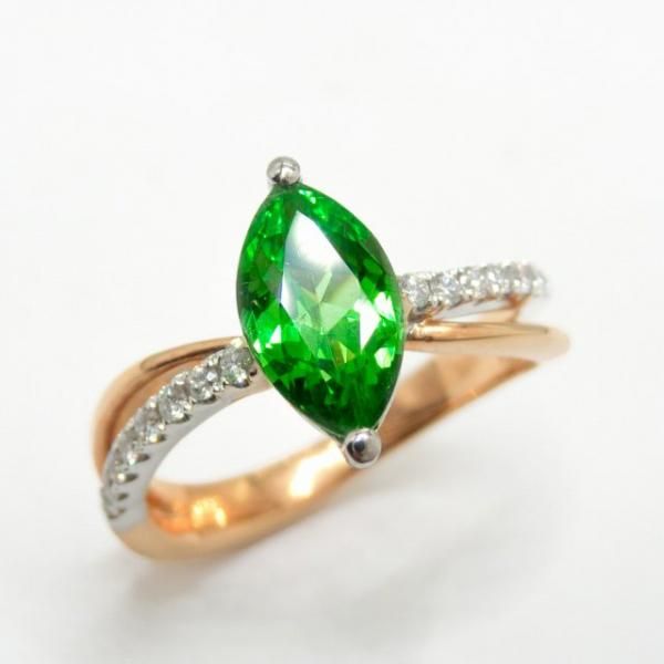 ޡ꡼󥬡ͥå ɥ GA 1.201ct D 0.14ct K18PG/WG и̽ BOUTIQUE LINE