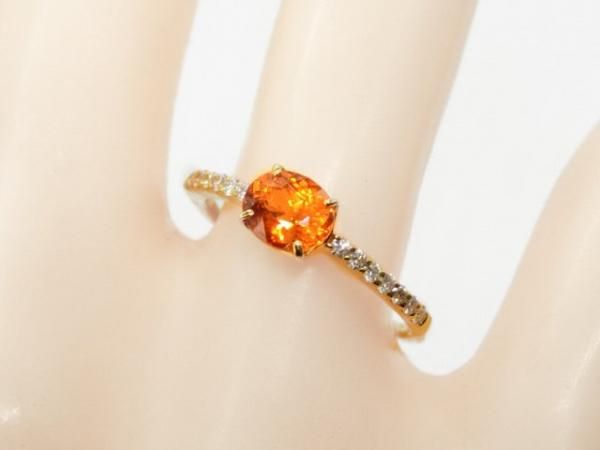 スペサルティンガーネット ダイヤモンド リング GA 0.85ct D スペサルティンガーネット ダイヤモンド リング GA 0.85ct D