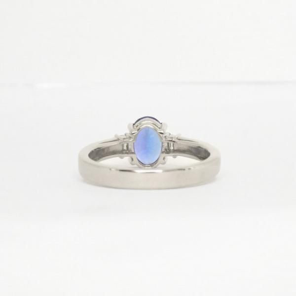 脇石ダイヤ タンザナイト0.7ct Pt850リング #11 タンザナイト バゲットカットダイヤモンドリング TA 1.27ct D