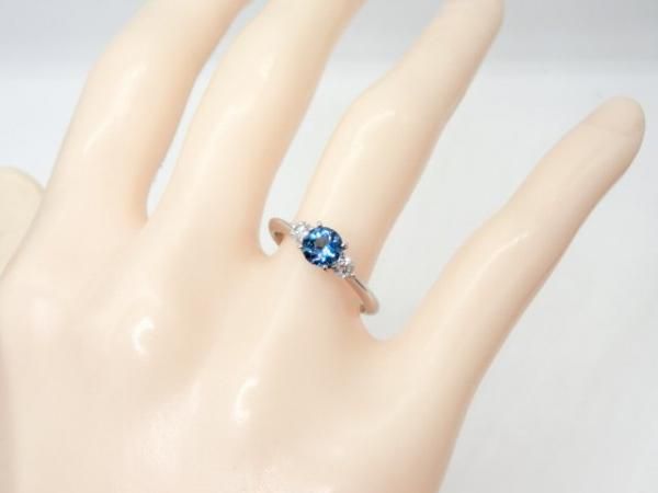 サンタマリアアクアマリン ダイヤモンドリング AQ 0.431ct D サンタマリアアクアマリン ダイヤモンドリング AQ 0.431ct D