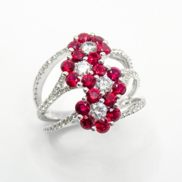 ӡ ɥեե R 1.37ct D 0.76ct K18WG BOUTIQUE LINE