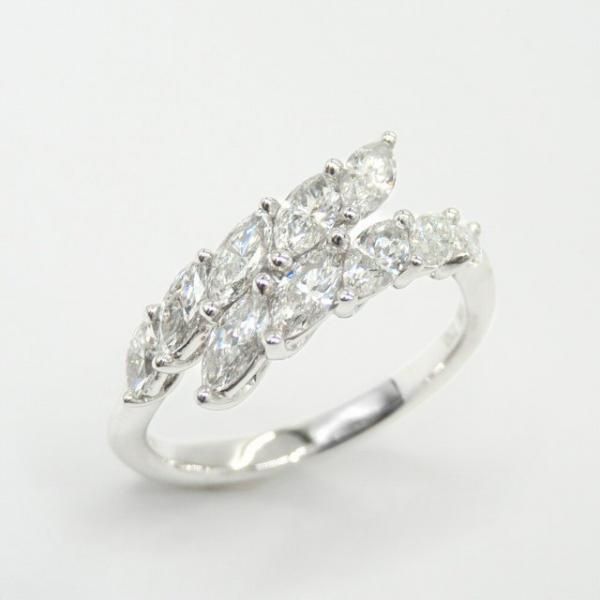 K18 天然ダイヤモンドリング D0.72ct サイズ12号 マーキスカット