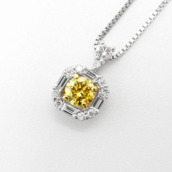 ファンシービビッドイエローダイヤモンドネックレス D 0.188ct ファンシービビッドイエローダイヤモンドネックレス D 0.188ct