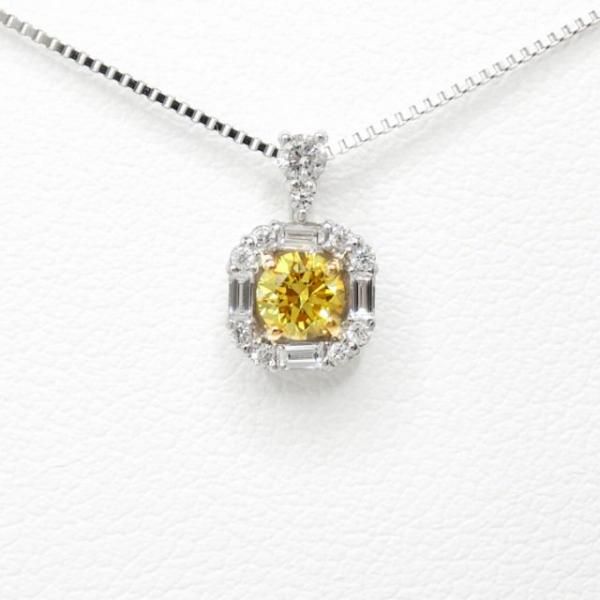 ファンシービビッドイエローダイヤモンドネックレス D 0.188ct ファンシービビッドイエローダイヤモンドネックレス D 0.188ct