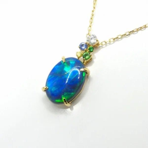 ֥åѡ ĥܥ饤 ɥͥå쥹 BO 2.97ct TS 0.03ct SA 0.04ct D 0.06ct  45cm K18YG C-LINE