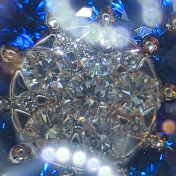 k18サファイア&ダイヤモンドフラワーリング 楽天市場】K18WG ブルーサファイア ダイヤモンド フラワー