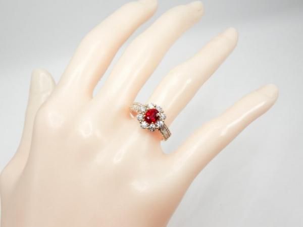 クリムゾンレッドカラールビー ダイヤモンドリング R 1.01ct D クリムゾンレッドカラールビー ダイヤモンドリング R 1.01ct D