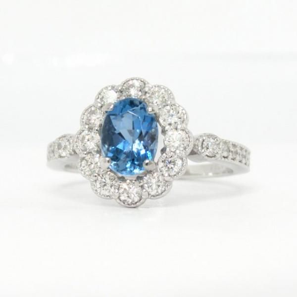 サンタマリアアクアマリン ダイヤモンドリング AQ 0.728ct D