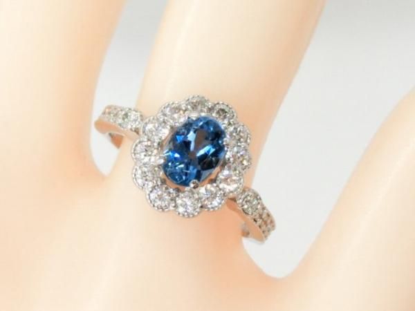 サンタマリアアクアマリン ダイヤモンドリング AQ 0.728ct D サンタマリアアクアマリン ダイヤモンドリング AQ 0.728ct D