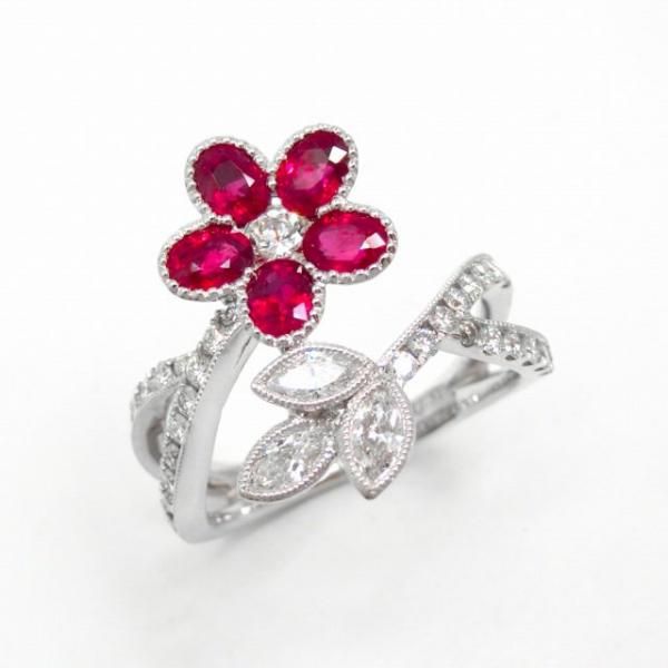 ӡ ޡɥեե R 1.31ct D 0.74ct K18WG GGSJ̽ BOUTIQUE LINE