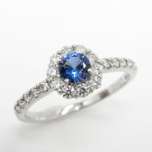 ベニトアイト ダイヤモンドリング BI 0.345ct D 0.27ct Pt950 日