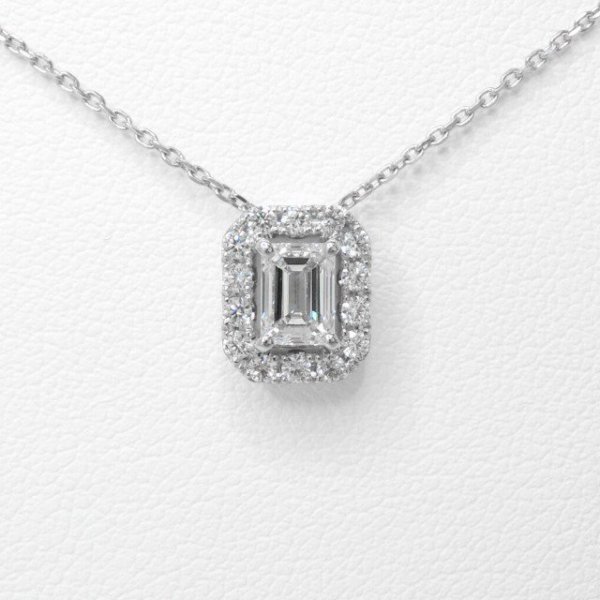 D-IF エメラルドカットダイヤモンドネックレス D 0.500ct D 0.18ct Pt950 GIA鑑定書付 BOUTIQUE LINE