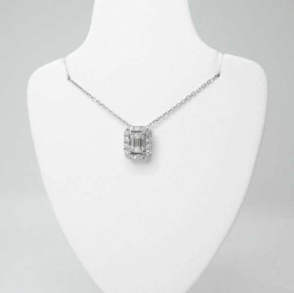 D-IF エメラルドカットダイヤモンドネックレス D 0.500ct D 0.18 D-IF エメラルドカットダイヤモンドネックレス D 0.500ct D 0.18