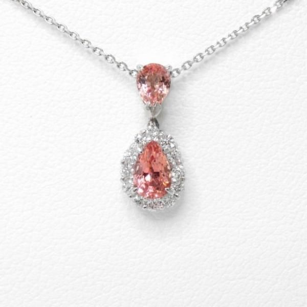 パパラチアサファイア ダイヤモンドネックレス PDS 0.424ct