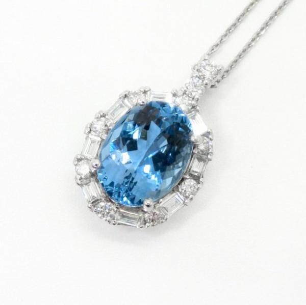 󥿥ޥꥢޥ ɥͥå쥹 AQ 3.567ct D 0.59ct 45cm Pt950 GGSJ̽