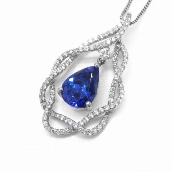 ڥץ󥶥ʥ ɥͥå쥹 TA 2.12ct D 0.51ct 45cm Pt900 и̽