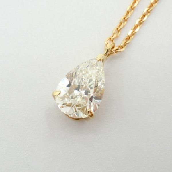 ペアシェイプダイヤモンドネックレス D 0.880ct M-VS2 K18YG ペアシェイプダイヤモンドネックレス D 0.880ct M-VS2 K18YG