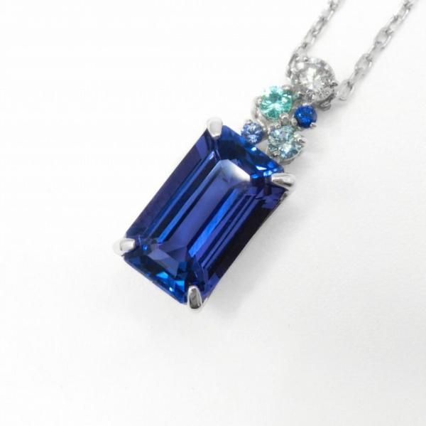 ɥåȥ󥶥ʥ ͥå쥹 TA 2.01ct PA 0.02ct D 0.09ct SA 0.02ct 45cm Pt900 GGSJ̽