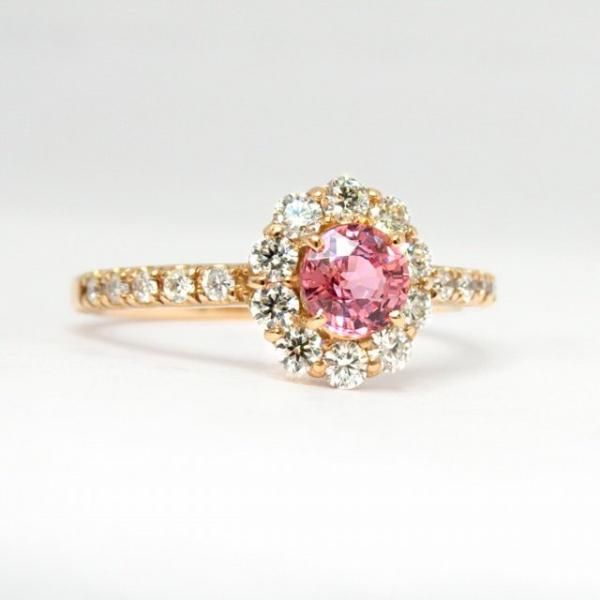 専用JH42★高級 パパラチアサファイア0.34ct D リングCGL鑑付 JH42☆高級 パパラチアサファイア0.34ct D pt リング CGL鑑付