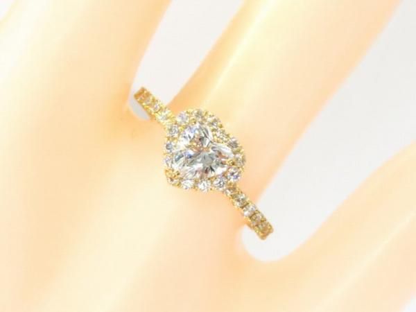 ハートシェイプダイヤモンドリング D 0.484ct G-SI1 D 0.36ct ハートシェイプダイヤモンドリング D 0.484ct G-SI1 D 0.36ct