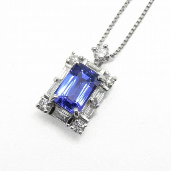 ɥåȥ󥶥ʥ ɥͥå쥹 TA 0.69ct D 0.22ct 45cm Pt900 JGGC̽ 