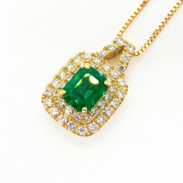 コロンビア産エメラルド ダイヤモンドネックレス EM 0.65ct F-1 コロンビア産エメラルド ダイヤモンドネックレス EM 0.65ct F-1