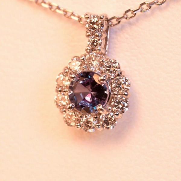 쥭ɥ饤 ɥͥå쥹 AX D 0.277ct D 0.26ct 45cm Pt950 и̽