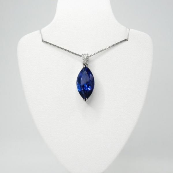 マーキスカットタンザナイト ダイヤモンドネックレス TA 4.79ct マーキスカットタンザナイト ダイヤモンドネックレス TA 4.79ct