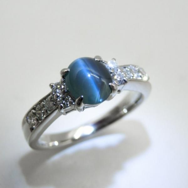 アレキサンドライトキャッツアイ ダイヤモンドリング AX 0.89ct アレキサンドライトキャッツアイ ダイヤモンドリング AX 0.89ct