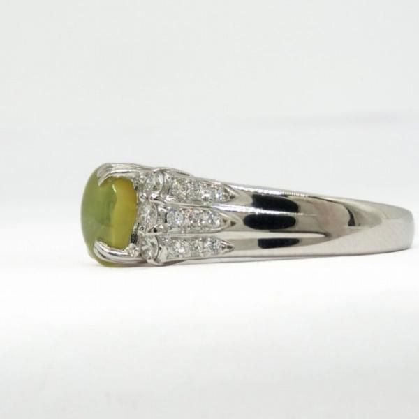 クリソベリルキャッツアイ ダイヤモンドリング CE 2.357ct D クリソベリルキャッツアイ ダイヤモンドリング CE 2.357ct D