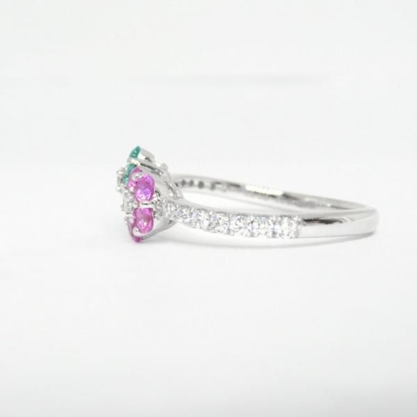 ハチドリ 紫の花付きグリーントルマリン台座ブラジル産NO25-.2366 ハチドリ 紫の花付きグリーントルマリン台座ブラジル産NO25-.2366