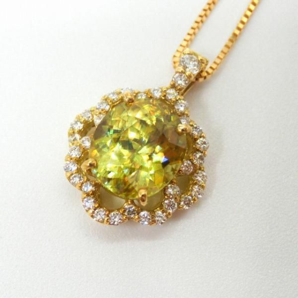 スフェーン ダイヤモンドネックレス SH 1.86ct D 0.19ct 45cm スフェーン ダイヤモンドネックレス SH 1.86ct D 0.19ct 45cm