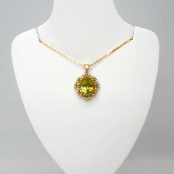 スフェーン ダイヤモンドネックレス SH 1.86ct D 0.19ct 45cm スフェーン ダイヤモンドネックレス SH 1.86ct D 0.19ct 45cm