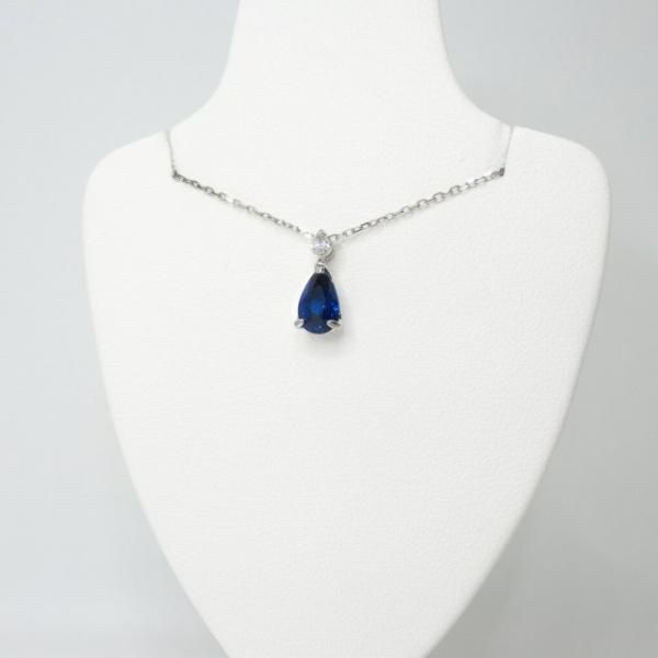 ブルーサファイア ダイヤモンドネックレス SA 1.21ct D 0.08ct