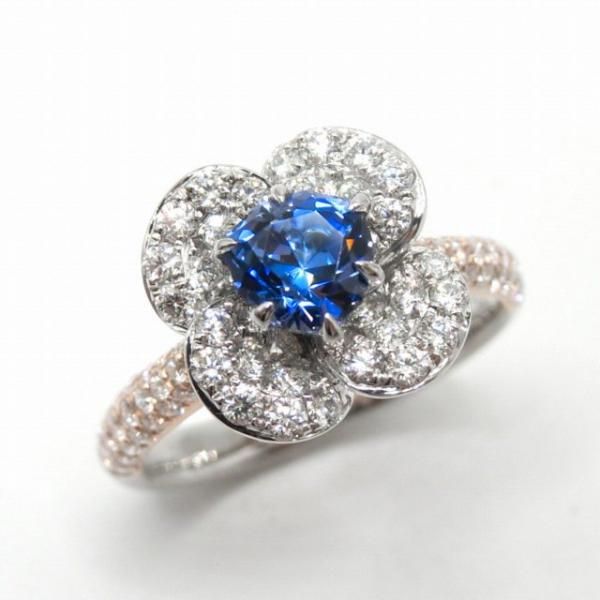 ٥˥ȥ ɥ BI 0.77ct D 0.79ct Pt900/K18PG GGSJ̽ BOUTIQUE LINE